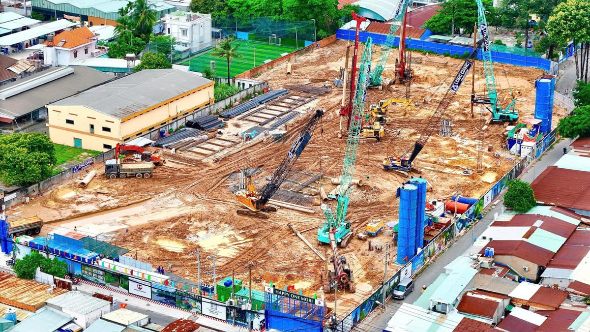 Tiến độ dự án Happy One Mori cập nhật mới nhất tháng 9/2025