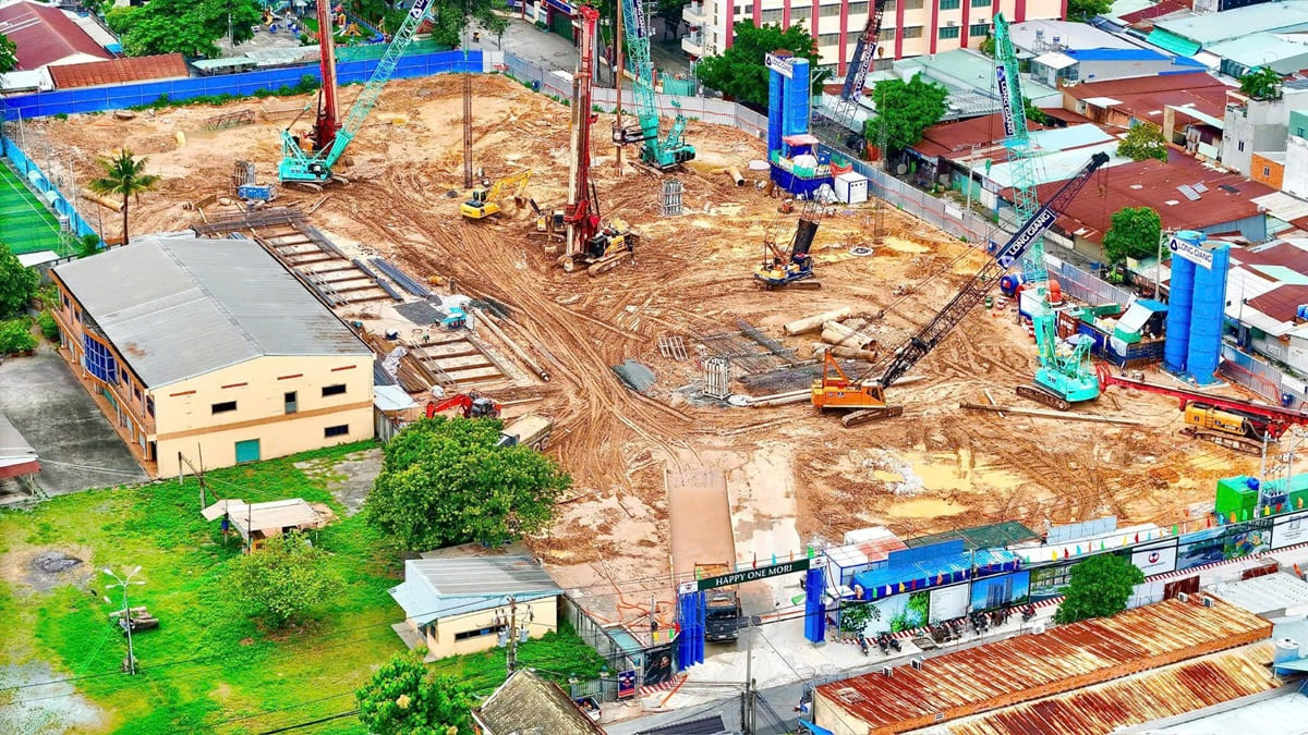 Tiến độ dự án Happy One Mori cập nhật mới nhất tháng 9/2025