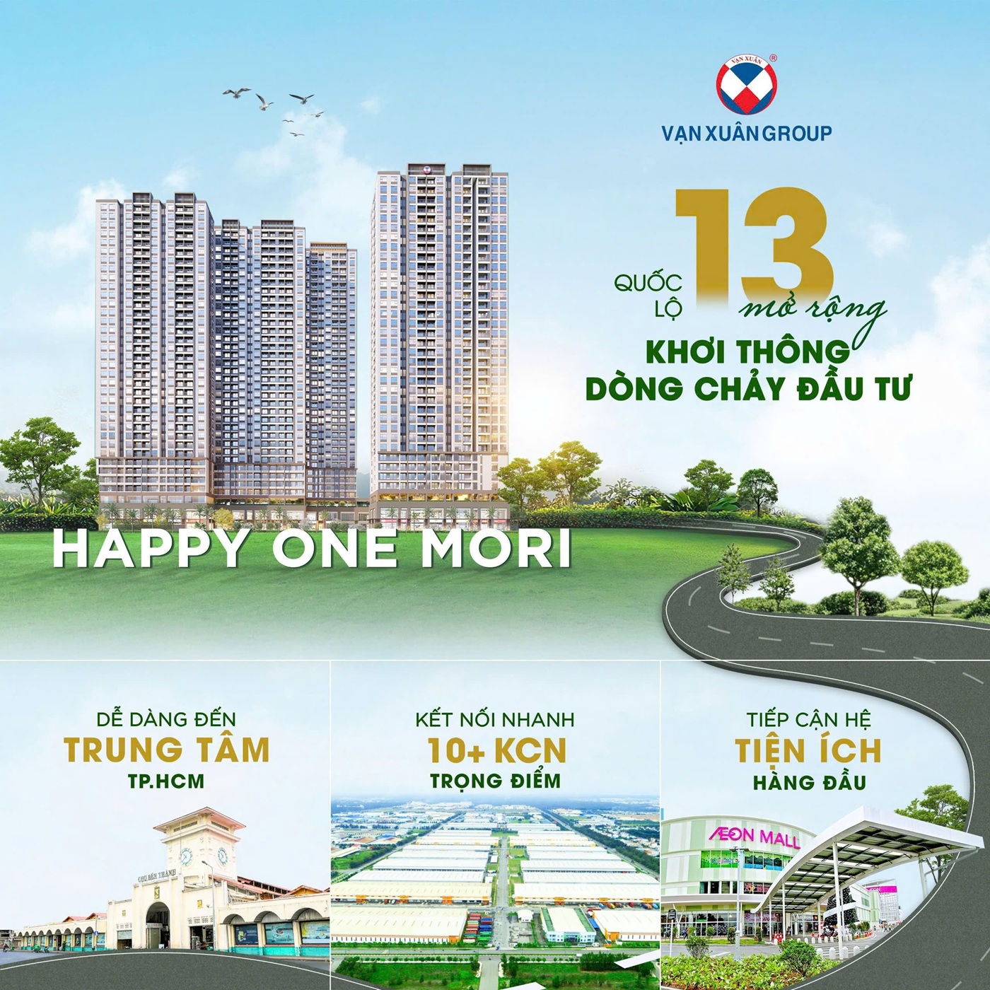 Tiện ích ngoại khu Happy One Mori